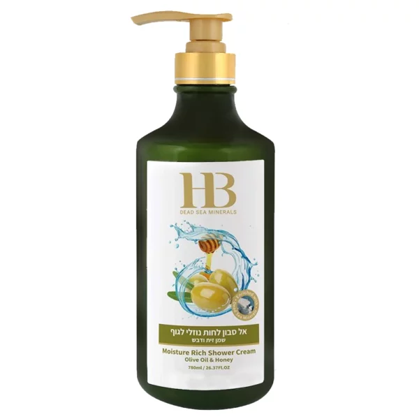 Gel douche à l'huile d'olive et au miel