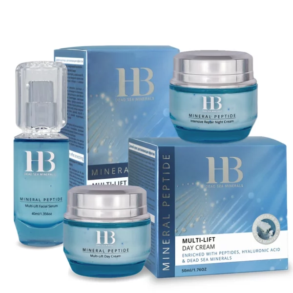 Coffret de soins du visage aux peptides minéraux