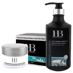 Crème visage et shampooinggel douche homme
