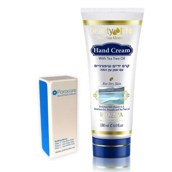 Crème mains et ongles + Bloc vernis à ongles